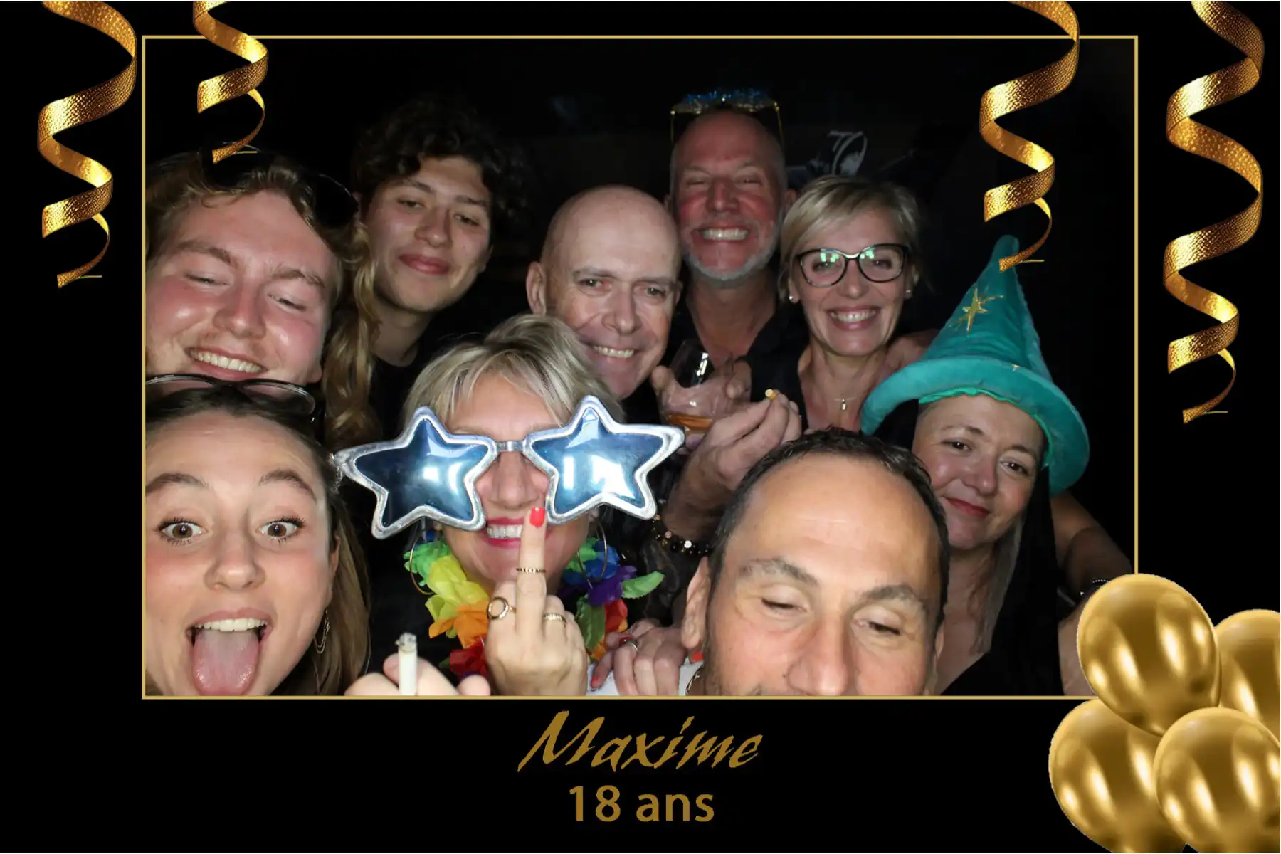 Borne selfie photobooth pour anniversaire à Charleville Mézières