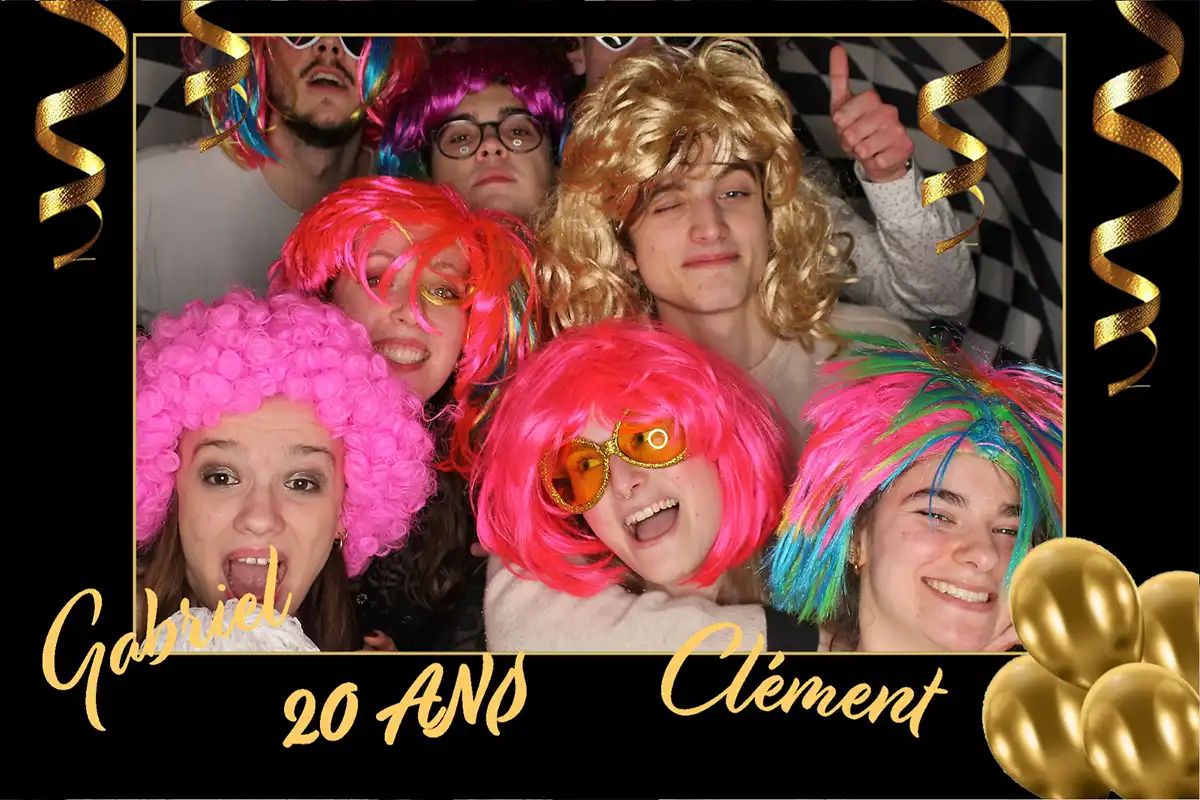 Borne selfie photobooth pour anniversaire à Charleville Mézières